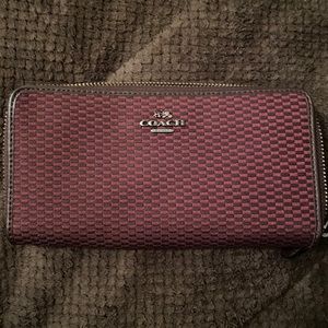Coach zip around wallet
